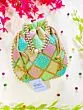 Multicolor Thread Embroidered Green Potli for Women