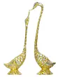 Golden Kissing Swan Couple Handcrafted Decorative showpiece