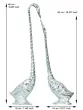 Silver Metal Kissing Swan Couple Handcrafted Decorative showpiece Bird Figurine Set