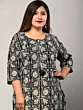 Women Plus Size White Pure Cotton Printed Straight Kurta