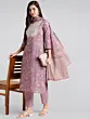 Women Pure Cotton Plus Size Kurta Pant Set with Dupatta, Indian Salwar Kameez