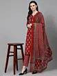 Anarkali Salwar Kameez, Women Cotton Readymade 3 Piece Suit ,Plus Size Kurta Sets