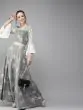 Grey Ready To Wear Lehenga With Blouse