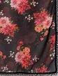 AKS Black & Pink Floral Print Ready To Wear Lehenga & Choli With Dupatta