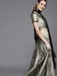 Couture Grey & Black Printed Ready To Wear Lehenga & Blouse With Dupatta