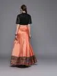 Coral Orange Ready To Wear Lehenga With Blouse