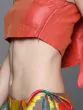 Couture Red & Yellow Woven Design Ready To Wear Lehenga With Blouse