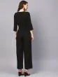 Black Solid Basic Jumpsuit