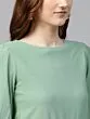 Green Solid Basic Jumpsuit