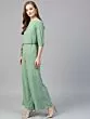 Green Solid Basic Jumpsuit
