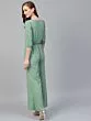 Green Solid Basic Jumpsuit