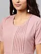Dusty Pink Solid Basic Jumpsuit