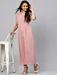 Dusty Pink Solid Basic Jumpsuit