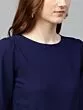 Navy Blue Solid Basic Jumpsuit