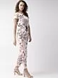 Women Pink & Black Printed Basic Jumpsuit