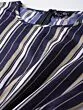 Women Navy Blue & Beige Striped Basic Jumpsuit