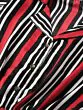 Women Black & Red Striped Basic Jumpsuit