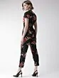 Women Black & Red Printed Basic Jumpsuit