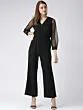 Women Black Solid Basic Jumpsuit