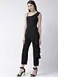 Women Black Solid Basic Jumpsuit
