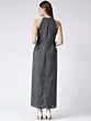 Women Charcoal Grey Solid Layered Basic Jumpsuit