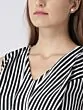 Women Black & White Striped Ruffled Basic Jumpsuit