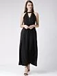 Women Black Solid Layered Basic Jumpsuit