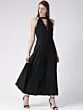 Women Black Solid Layered Basic Jumpsuit