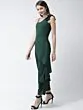 Women Green Solid Basic Jumpsuit