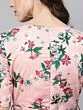 Women Pink & Green Floral Print Basic Jumpsuit
