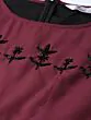 Women Burgundy Solid Dhoti Style Jumpsuit