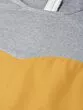Women Mustard Yellow & Grey Melange Colourblocked Basic Jumpsuit