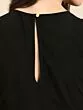 Women Black Solid Basic Jumpsuit with Embroidered Detailing
