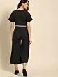 Women Black Solid Basic Jumpsuit