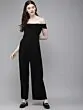 Women Black Solid Basic Jumpsuit