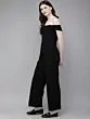 Women Black Solid Basic Jumpsuit