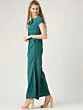 Teal Green Solid Basic Jumpsuit