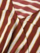 Women Maroon & Off-White Striped Basic Jumpsuit