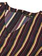 Women Black & Maroon Striped Basic Jumpsuit