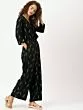 Women Black & Green Printed Jumpsuit