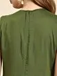 Women Olive Green Solid Basic Jumpsuit