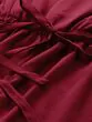 Women Maroon Solid Basic Jumpsuit