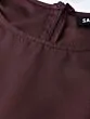 Women Burgundy Solid Layered Basic Jumpsuit