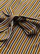 Women Mustard & Navy Blue Striped Basic Jumpsuit