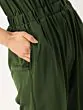 Olive Green Solid Basic Jumpsuit