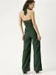 Green Solid Basic Jumpsuit