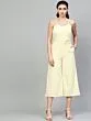 Women Cream-Coloured Solid Culotte Jumpsuit