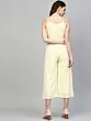 Women Cream-Coloured Solid Culotte Jumpsuit
