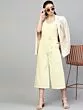 Women Cream-Coloured Solid Culotte Jumpsuit