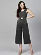 Women Dusty Pink Solid Layered Basic Jumpsuit